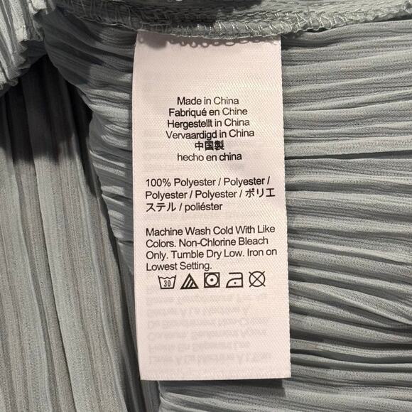 J Crew Top Crinkle Chiffon Ruffle Cottage Minimalist Romantic Dusty Shale Large - Picture 4 of 6